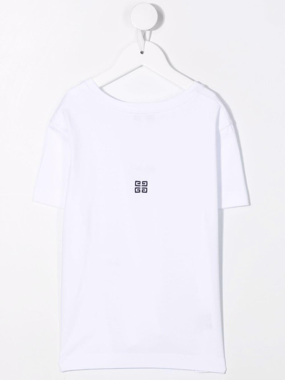 T-shirt bianca per bambino con logo