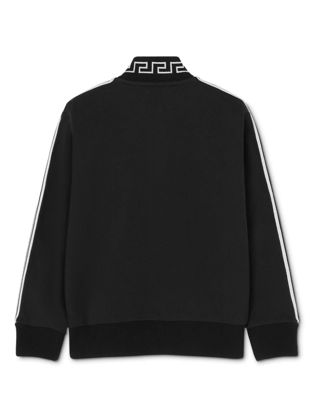 Black cotton sweatshirt for boys