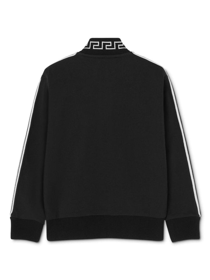 Black cotton sweatshirt for boys
