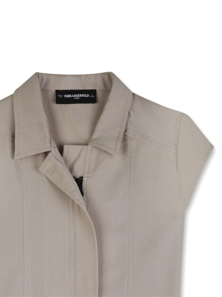 Tuta beige per bambina Z31116 192 Karl Lagerfeld Kids 