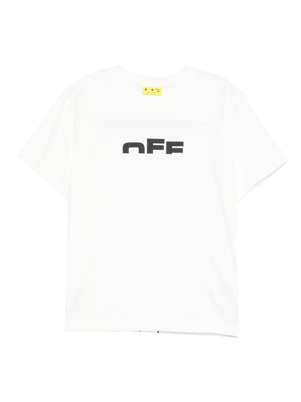 T-shirt bianca per bambino OBAA002F25JER002 0110 Off White Kids 
