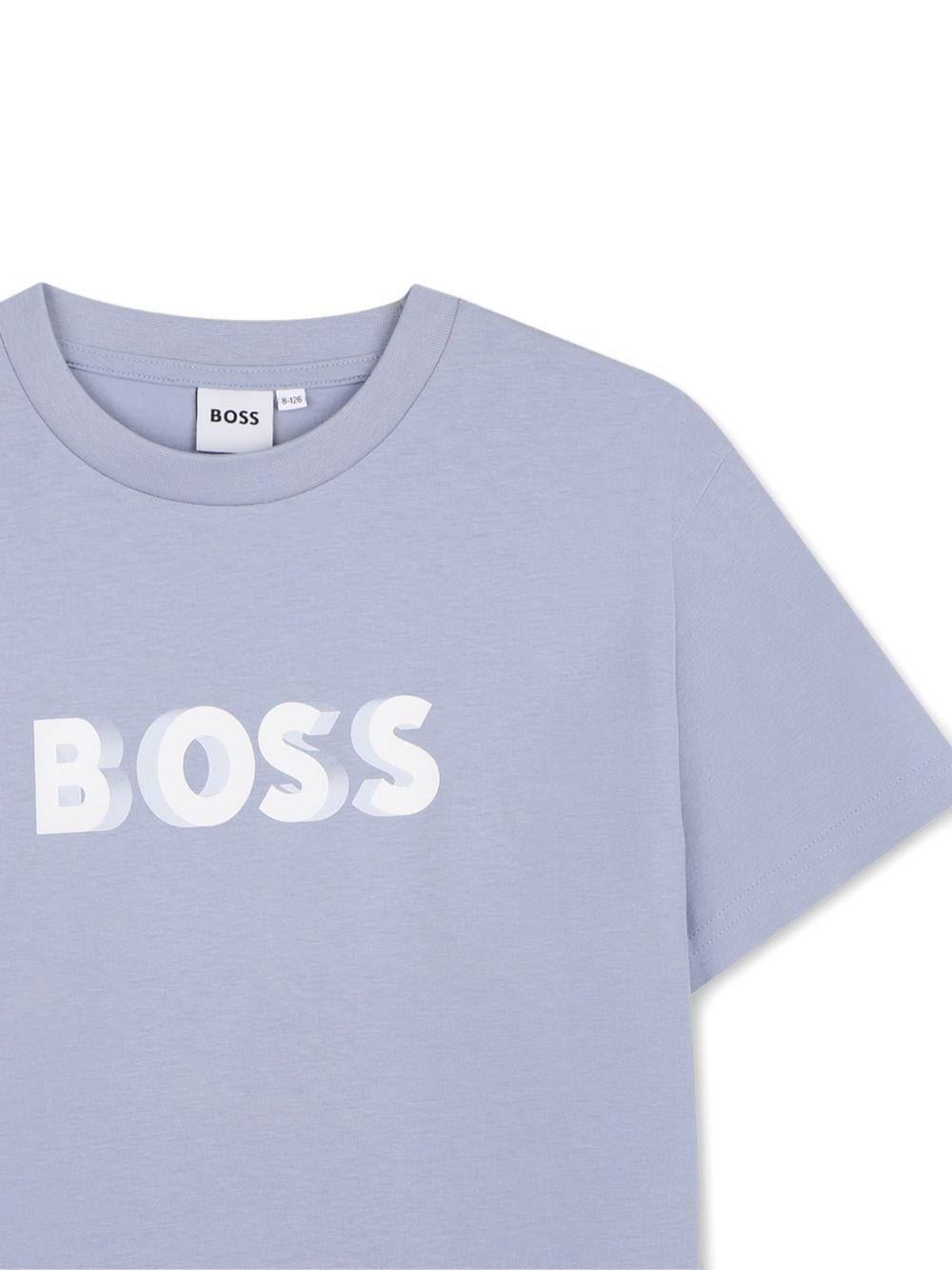 Completo blu chiaro/oscuro per bambino J53002 849 Boss Kids 