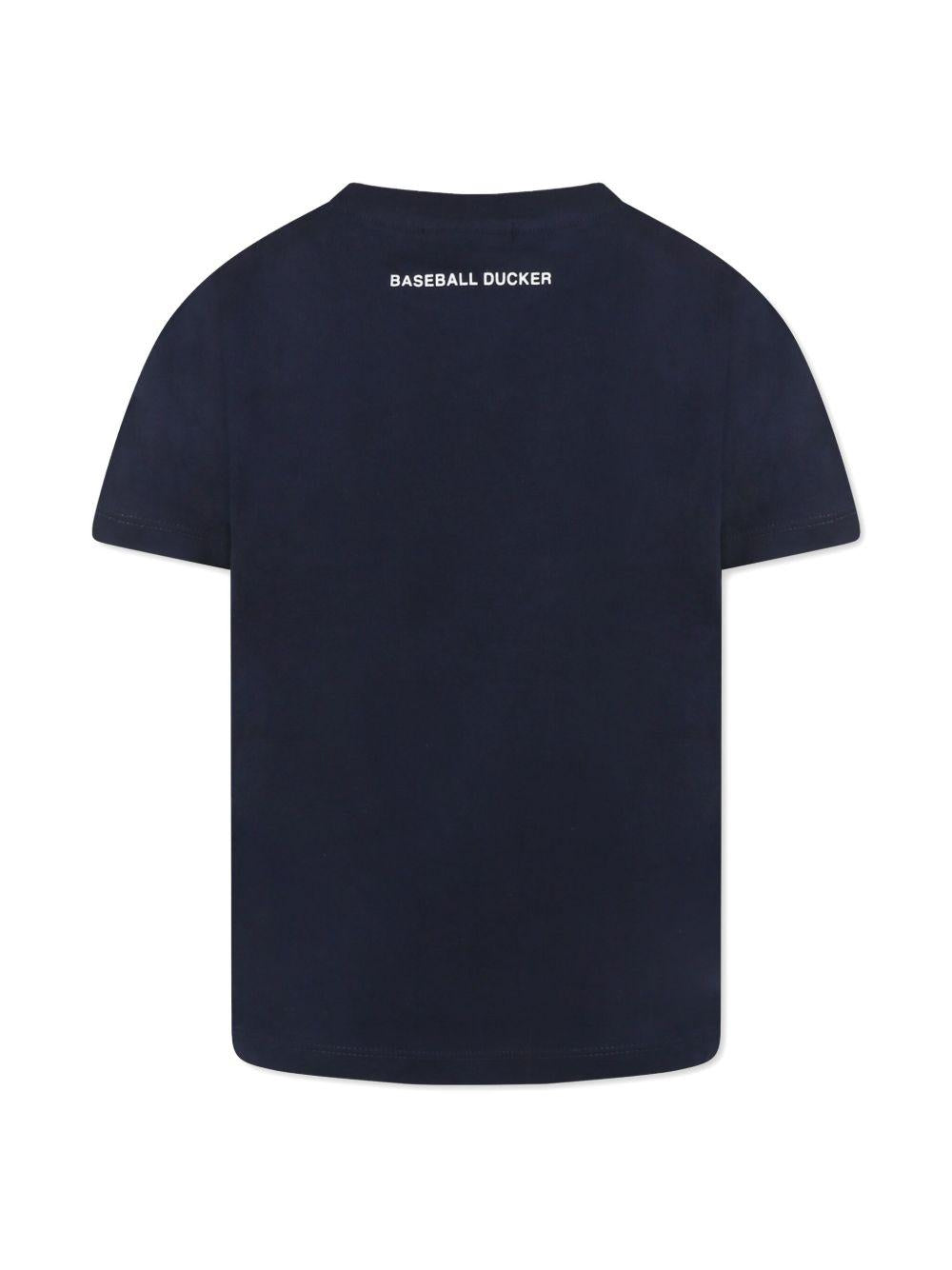 T-shirt blu navy per bambino JT1732XBESY22 90000 Save The Duck Kids 