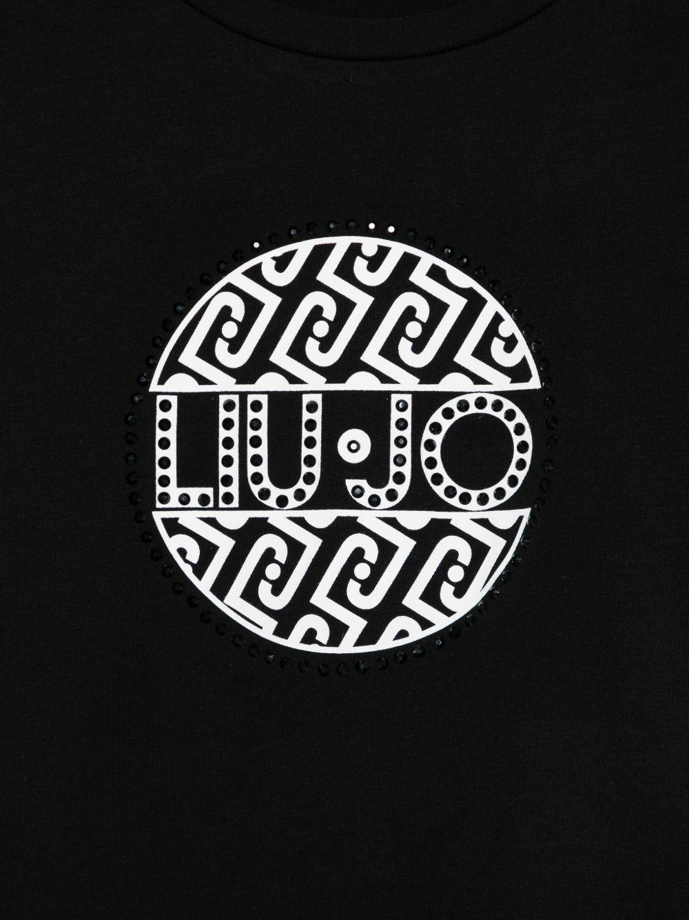 T-shirt nera per bambina GA6156JS003 22222 Liu Jo 