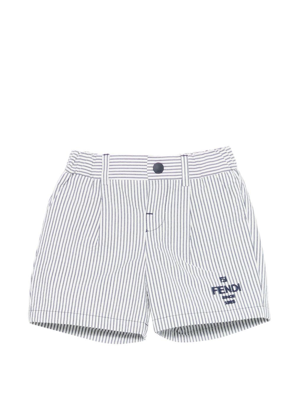Bermuda blu/bianca per neonato BMF280AY8G F1I11 Fendi Kids 