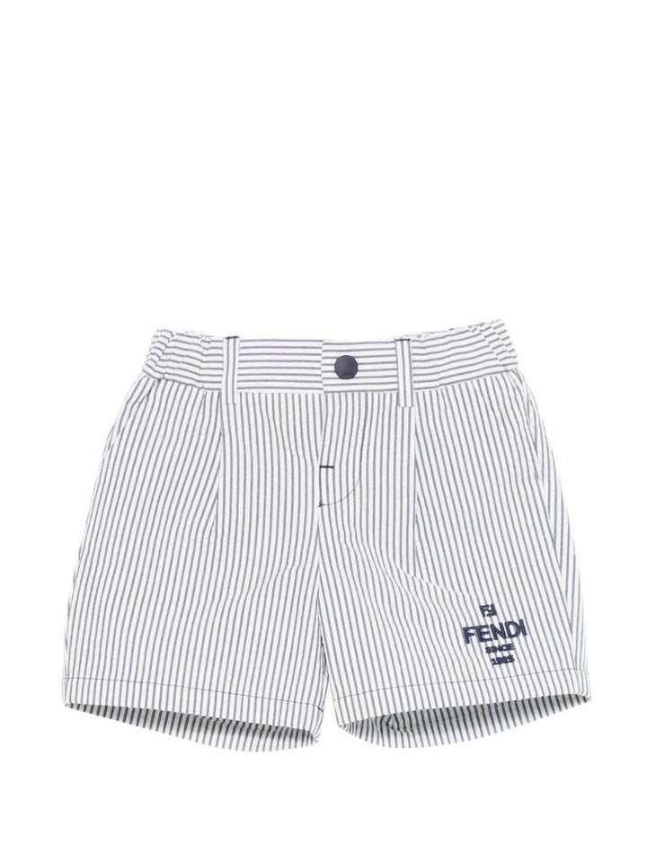 Bermuda blu/bianca per neonato BMF280AY8G F1I11 Fendi Kids 