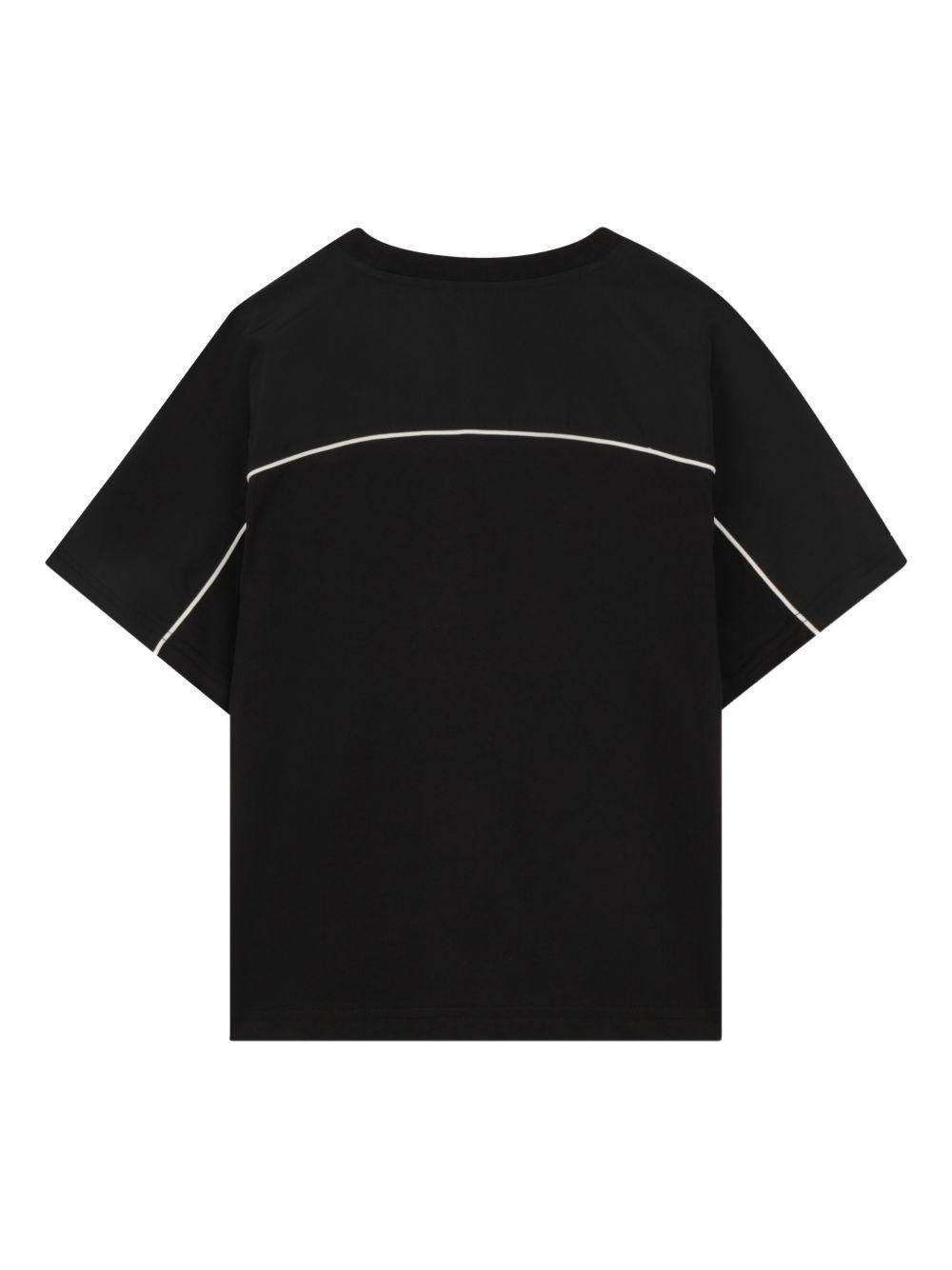 T-shirt nera per bambino K61682 09B Kenzo Kids 
