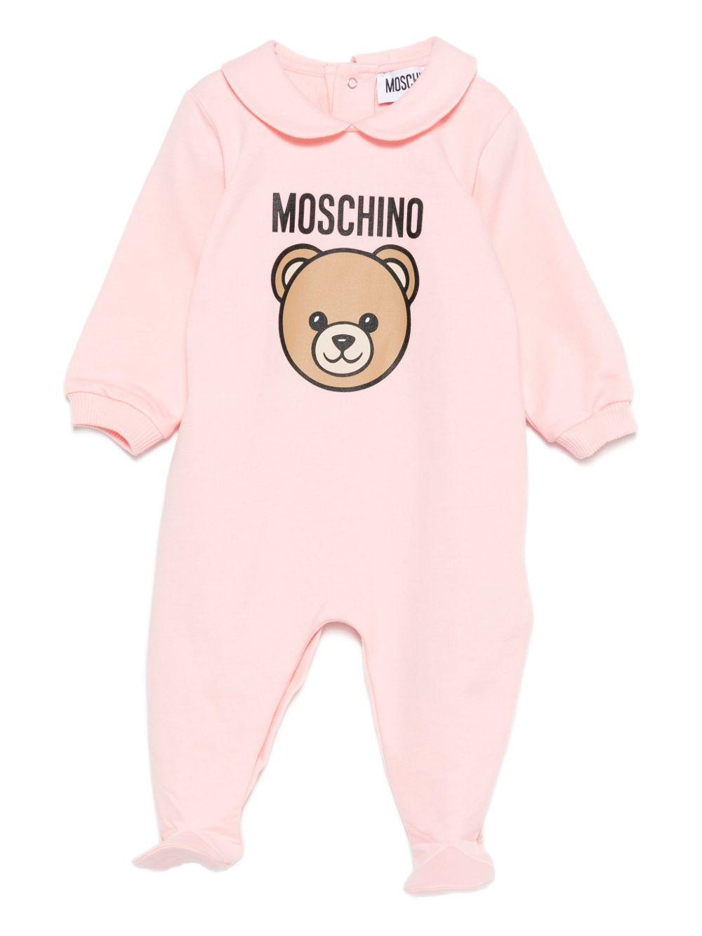 Tutina rosa per neonata MUY08JLCA40 50209 Moschino Kids 