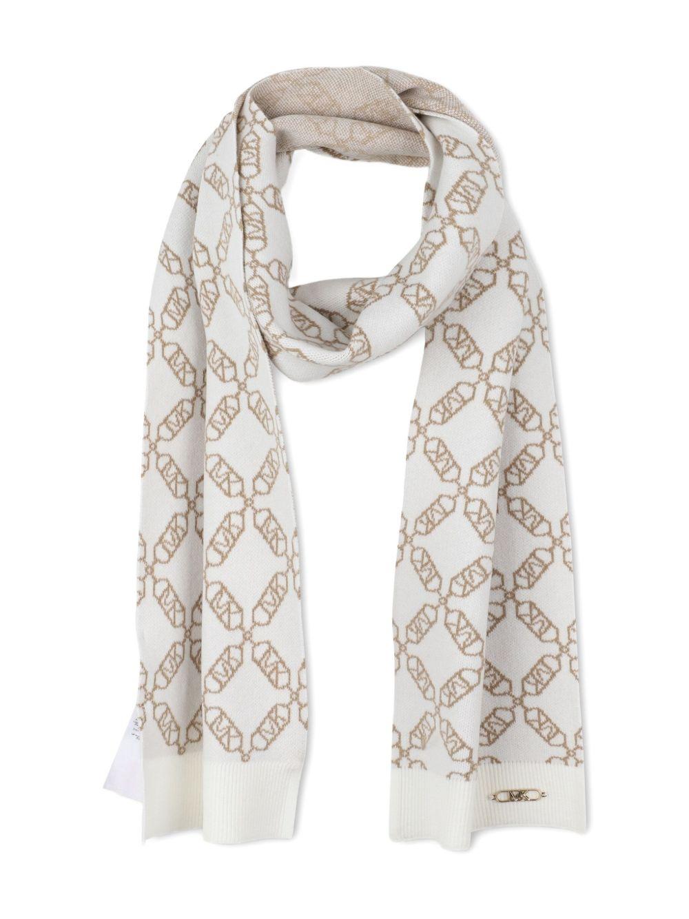 Sciarpa bianca/oro per bambina R30536 117 Michael Kors Kids 