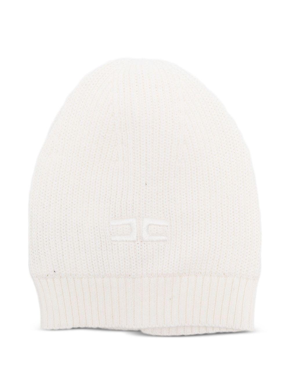 Cappello bianco per neonato ENCP071CFL061 0000 Elisabetta Franchi Kids 