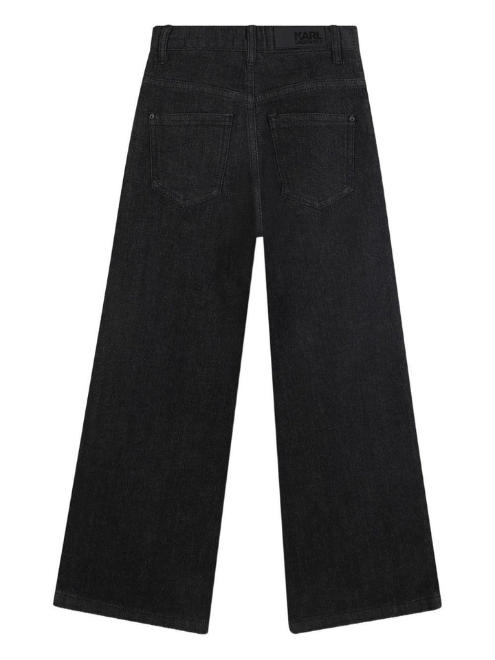 Jeans nero per bambina Z30595 Z16 Karl Lagerfeld Kids 