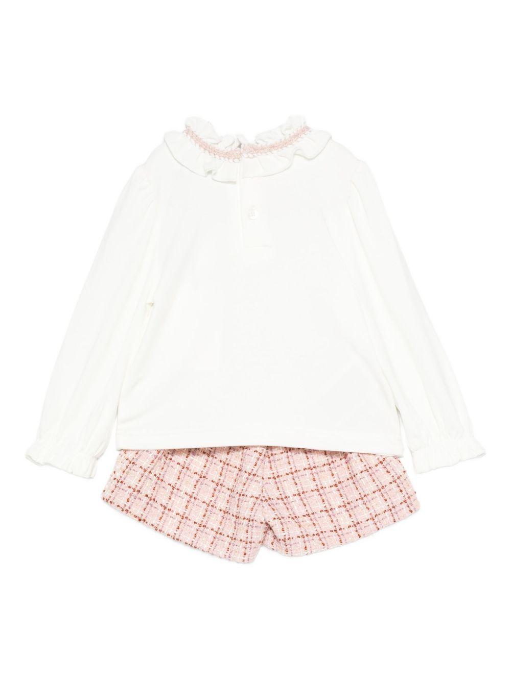 Completo bianco/rosa per bambina 5710 008 Abel & Lula 