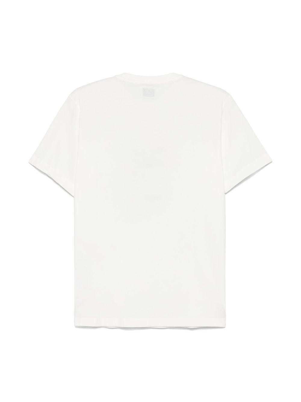 White t-shirt for boys with logo