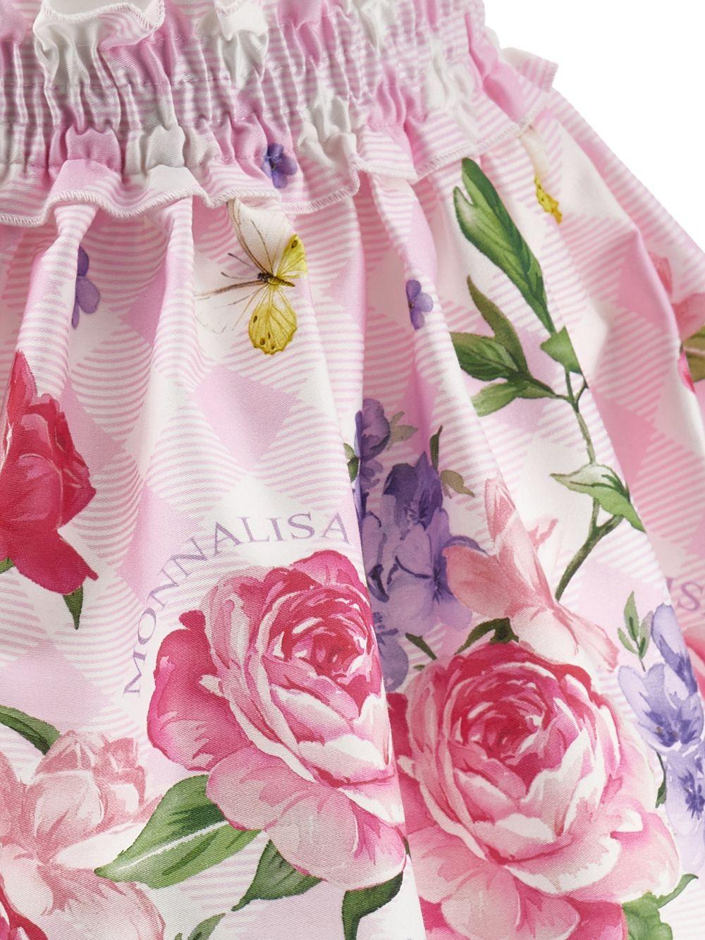 Gonna multicolor per bambina 11G7017623 0090 Monnalisa Kids 