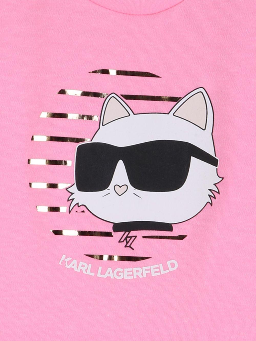 Abito rosa per neonata Z31057 462 Karl Lagerfeld Kids 