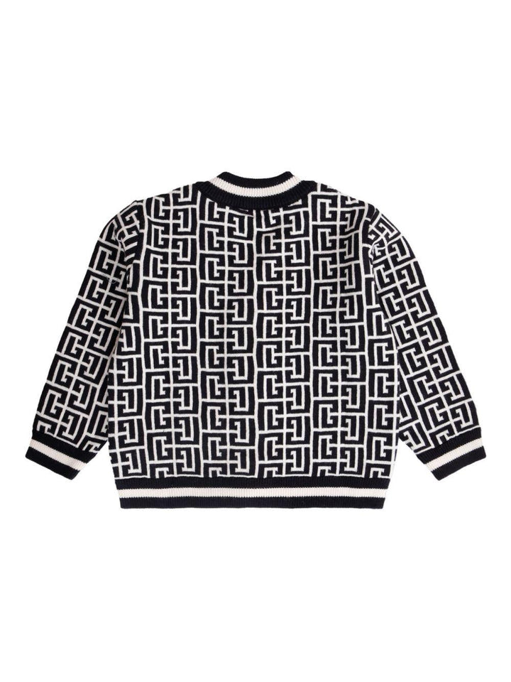 Cardigan bianco/nero per neonato