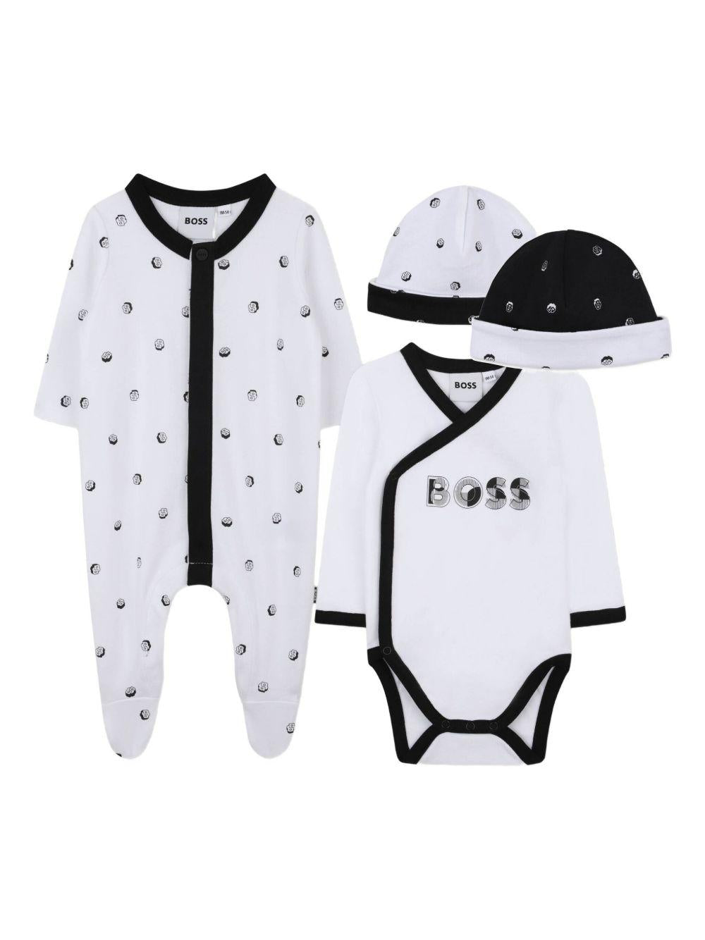 Tutina bianco/blu per neonato J52492 10P Boss Kids 