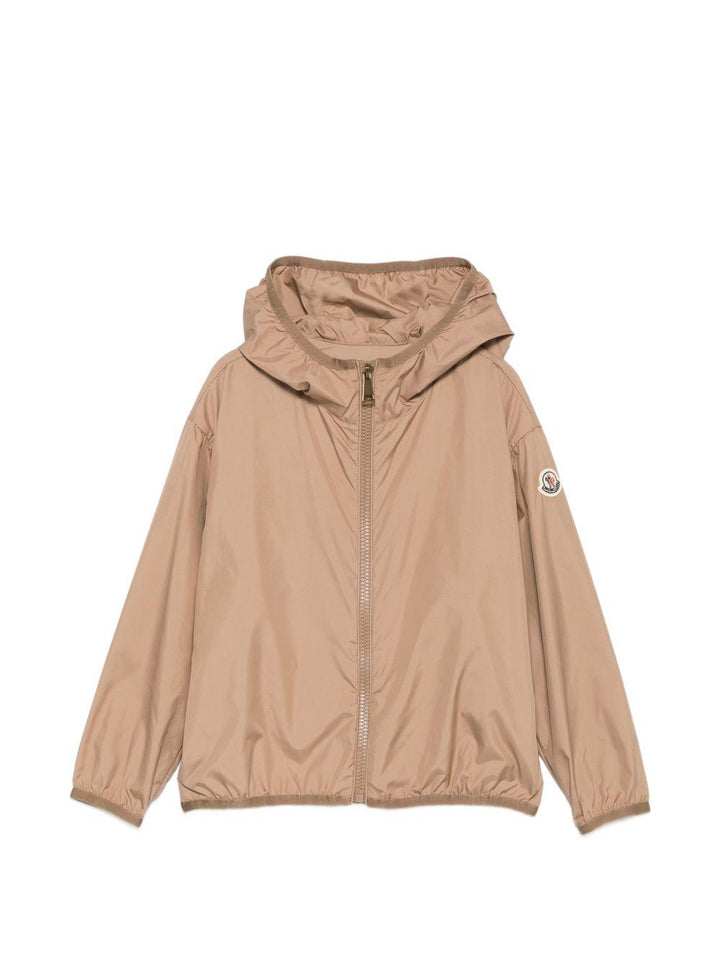 Giubbotto marrone chiaro per bambino 9541A0008354AQE 513 Moncler Kids 