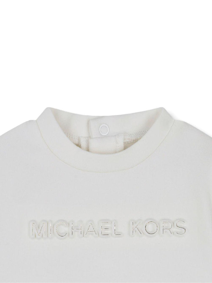 Abito bianco/dorato per neonata R30509 N81 Michael Kors Kids 