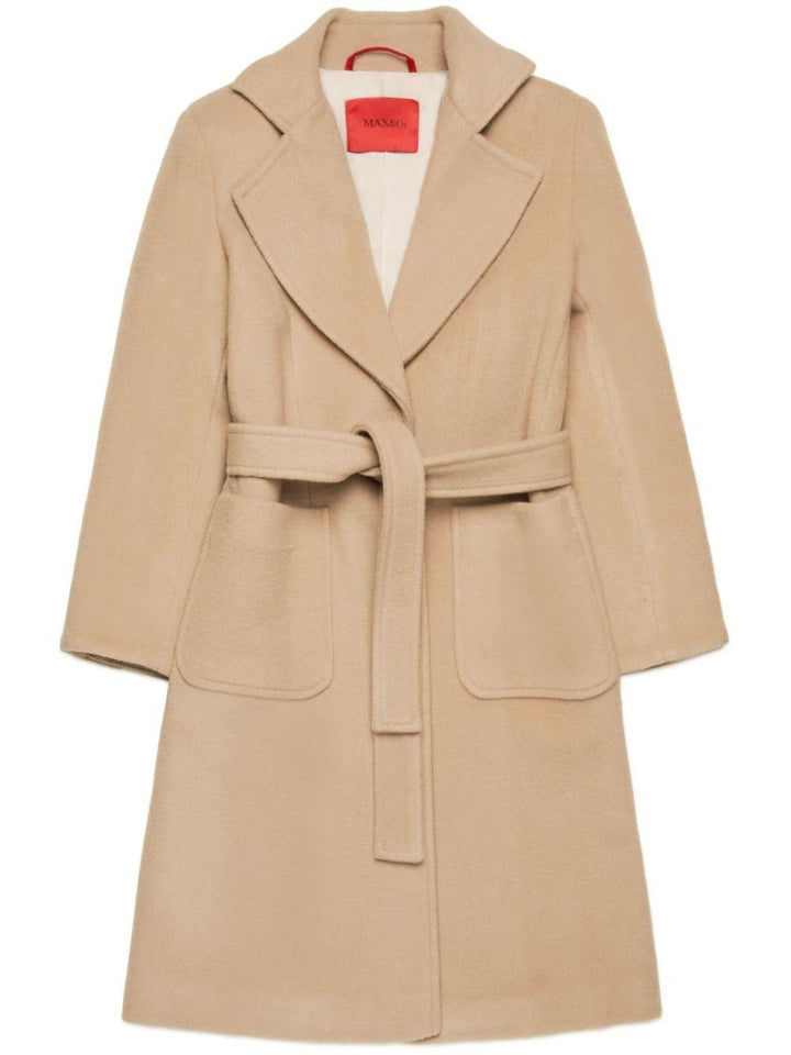 Cappotto beige per bambina