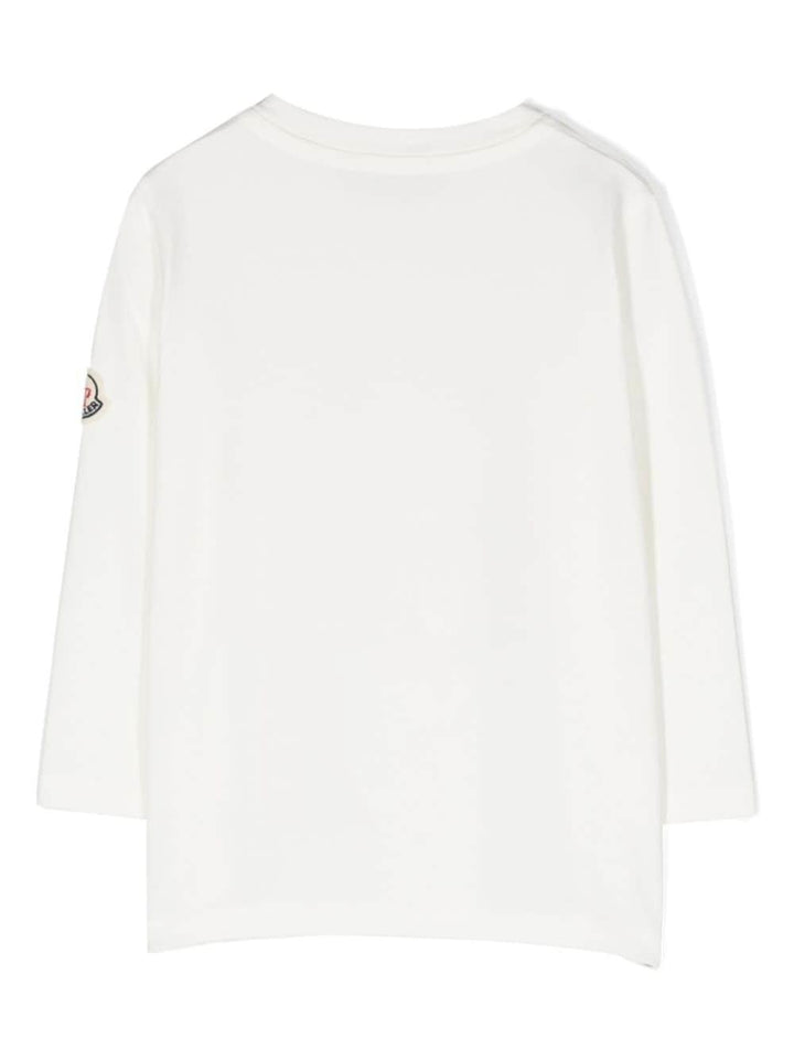 Milky white baby t-shirt with print