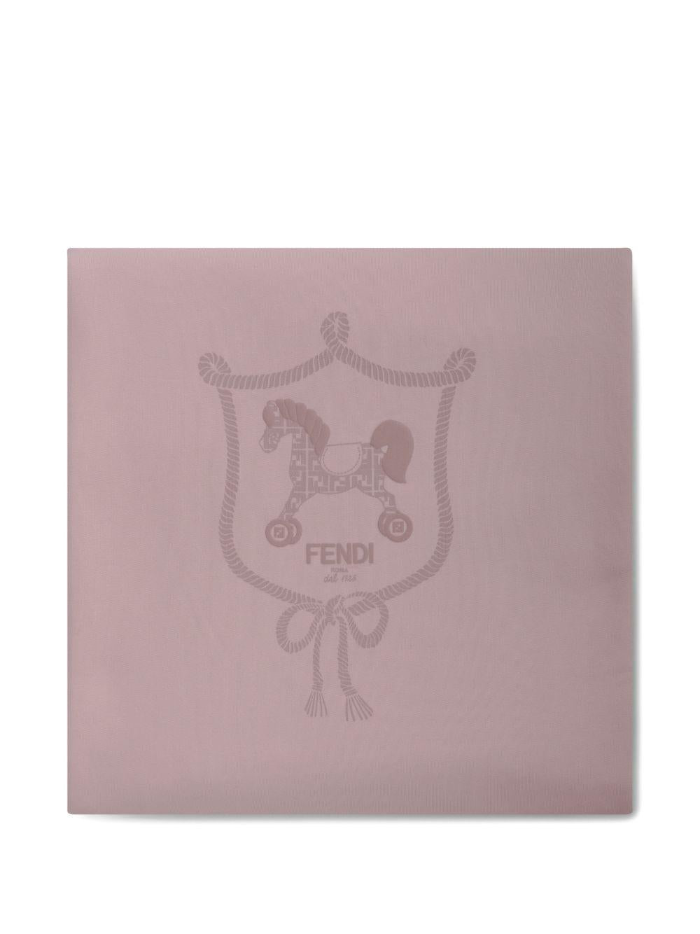 Coperta rosa chiaro per neonata BUJ3288RA F19J5 Fendi Kids 