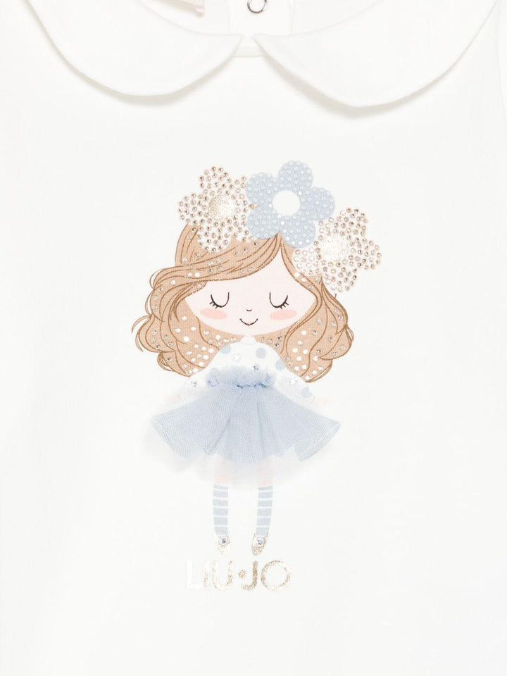 Abito bianco per neonata HF5067J0088 T9091 Liu Jo 