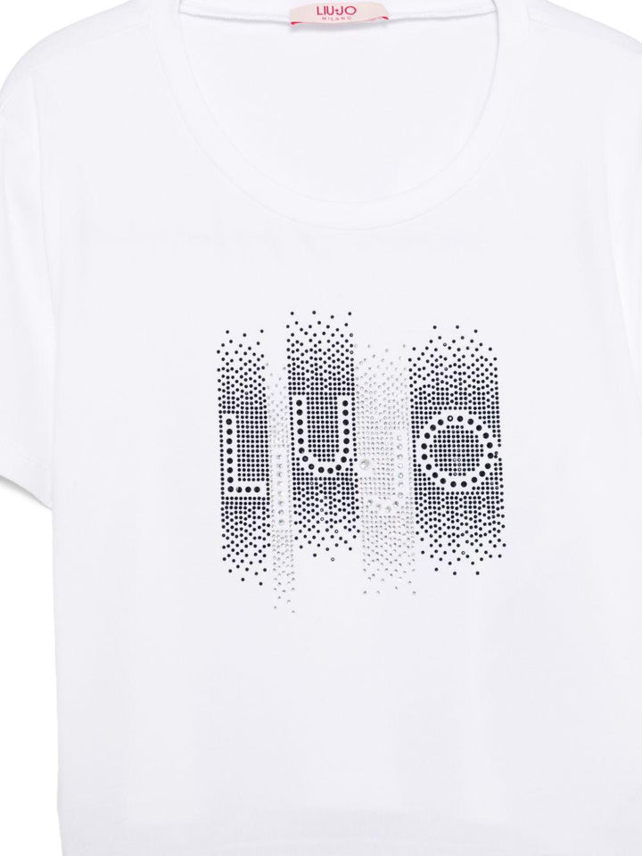 T-shirt bianco per bambina GA6187JS003 10601 Liu Jo 
