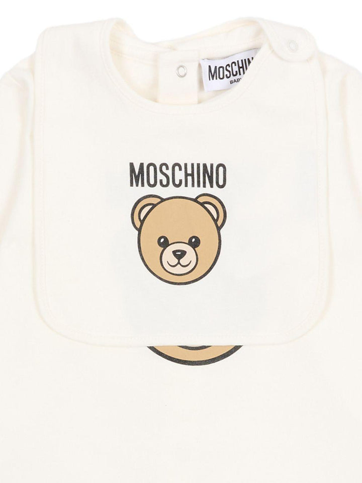 Tutina bianca per neonato MUY097LCA19 10063 Moschino Kids 