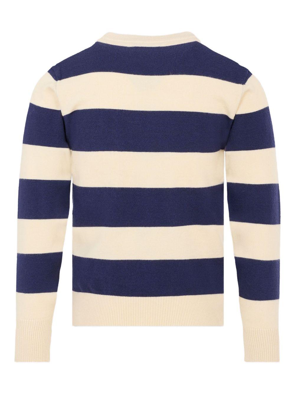 Maglione blu/crema per bambino TBA25054MA PEA Trussardi Kids 