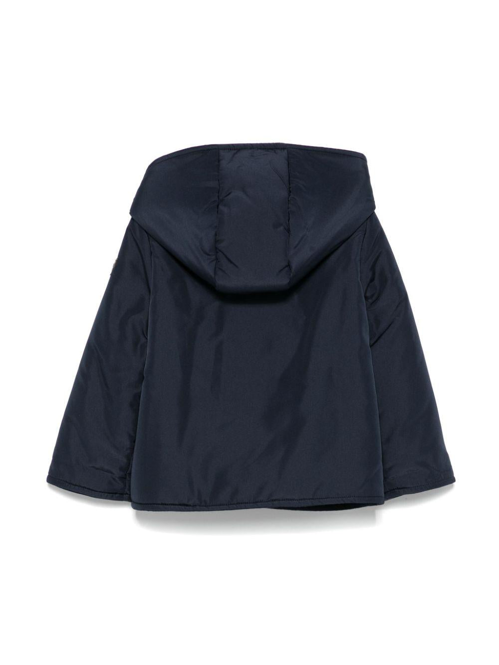 Blue oxford coat for baby