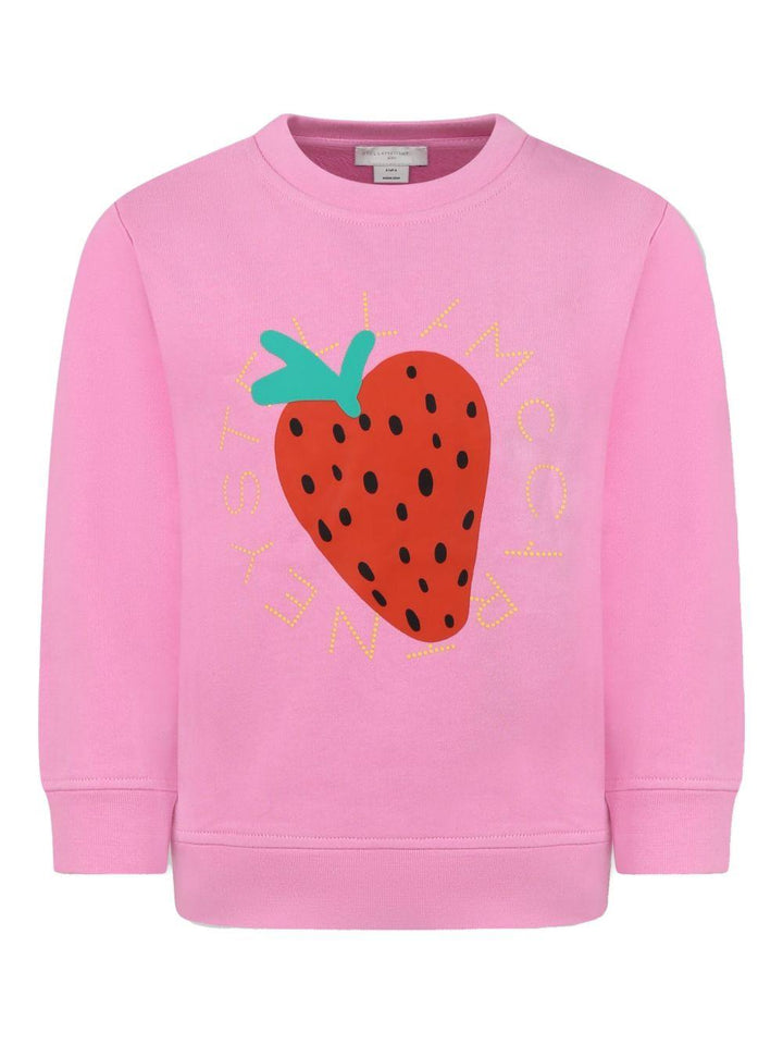 Felpa rosa bubblegum per bambina