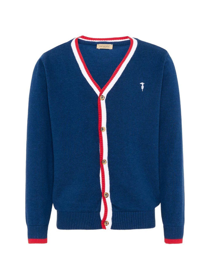 Cardigan blu per bambino TIP26007CDK BLU Trussardi Kids 