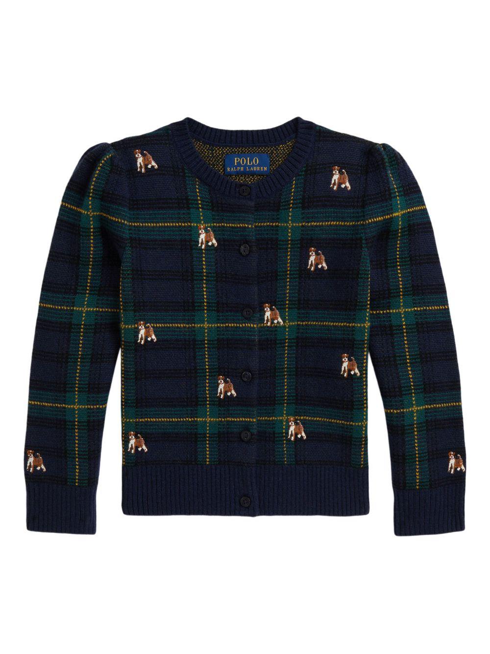 Maglione blu navy/verde per bambino 312978877 001 Ralph Lauren Kids 