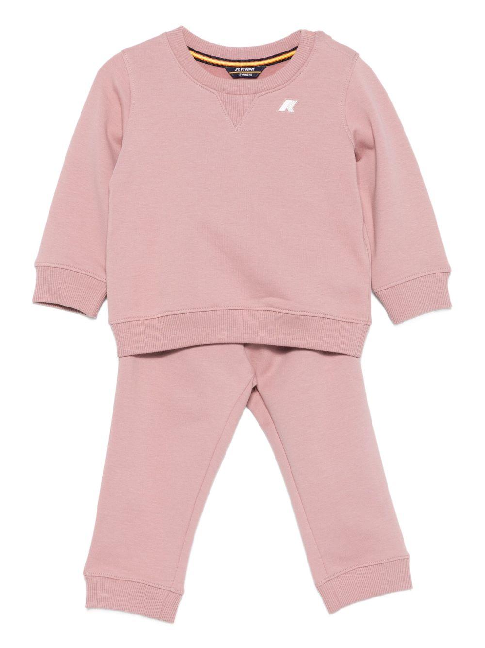 Completo rosa per neonata K41384W WDV K-Way Kids 