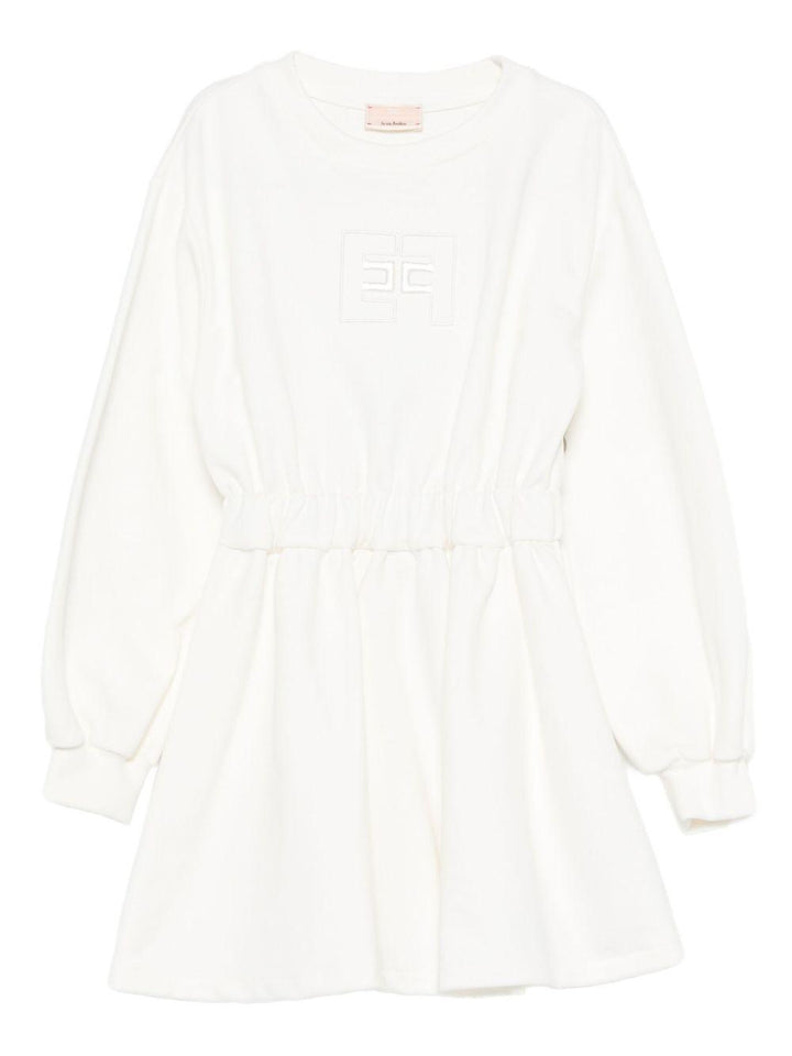 Abito bianco per bambina EGAB2210FF002K 0004 Elisabetta Franchi Kids 