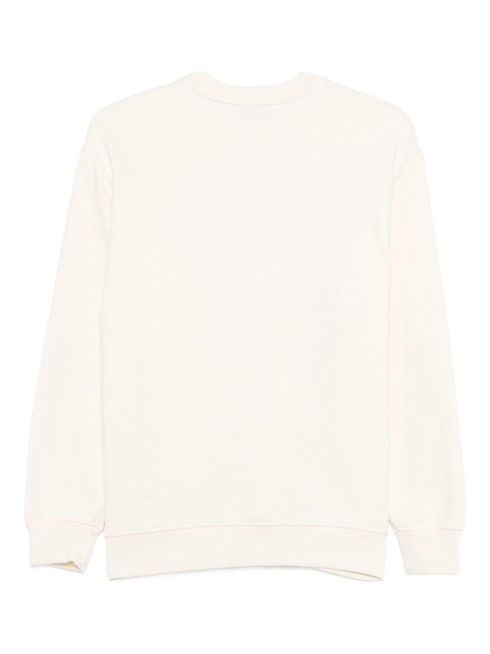 Felpa bianco sporco per bambino F5MSJUSW018 013 Msgm Kids 