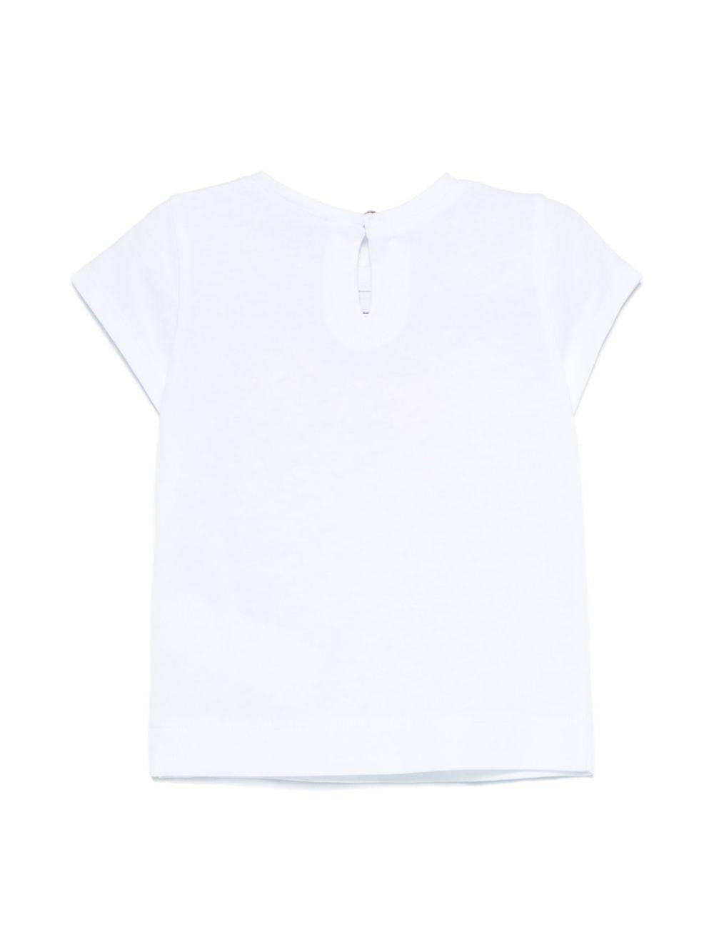 T-shirt bianco per neonata