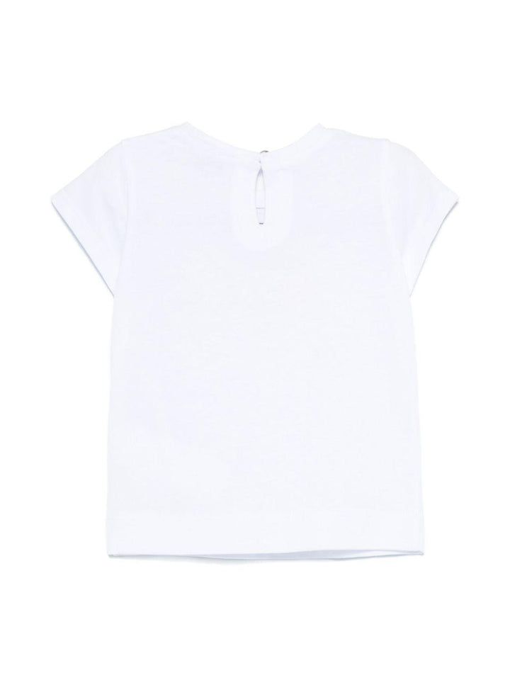 T-shirt bianco per neonata