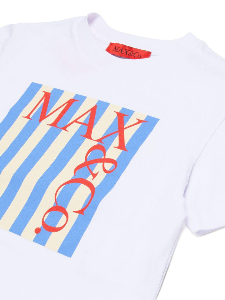 T-shirt bianco per bambina MX0287MX057 MX100 Max&co Kids 
