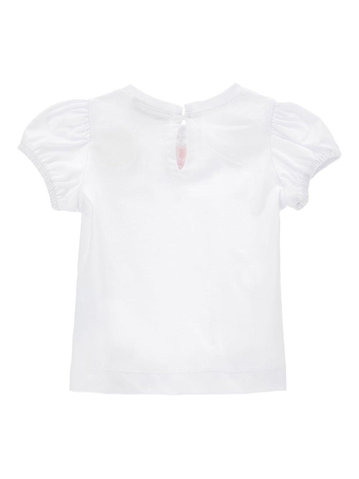 T-shirt bianca per neonata 31G6007206 0099 Monnalisa Kids 