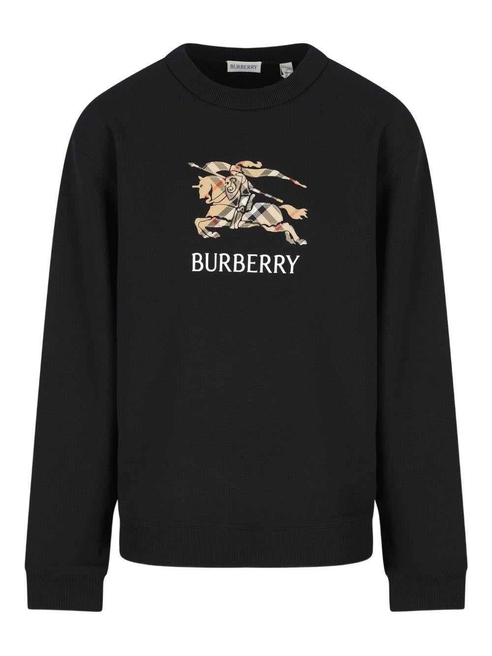 Felpa nera per bambino 8117293 A1189 Burberry Kids 