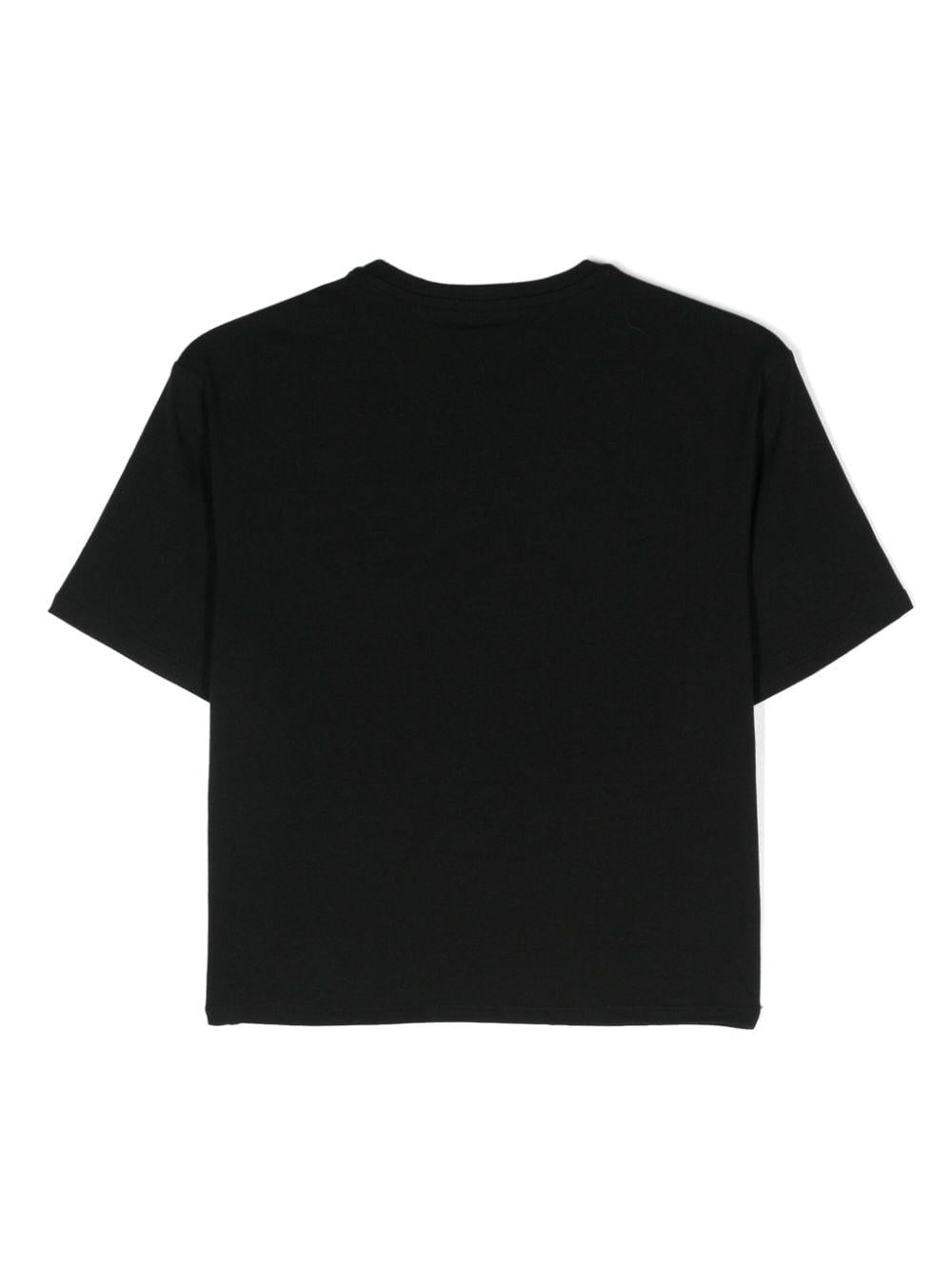 Black t-shirt for girls with logo