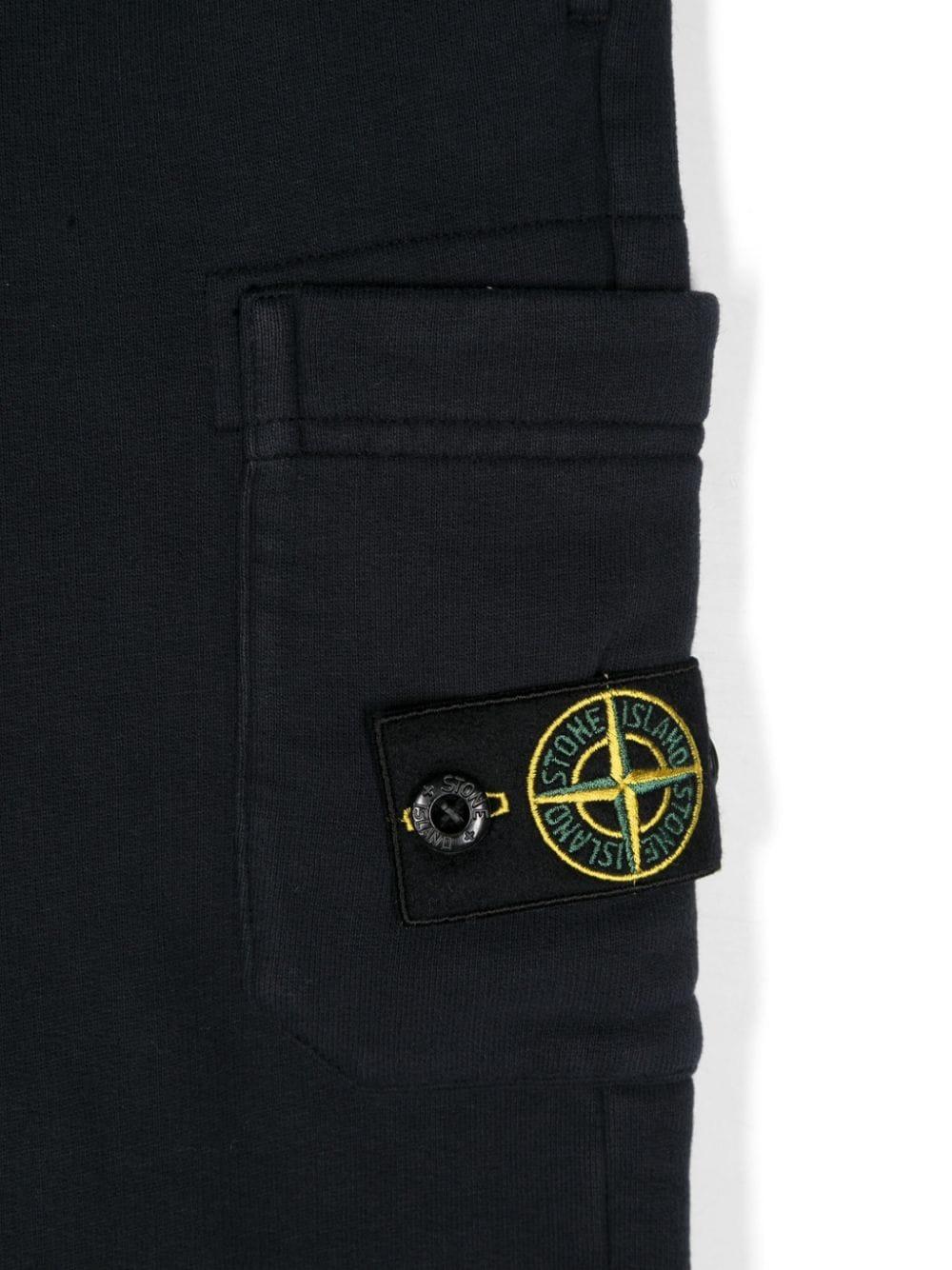 Pantalone per bambino in cotone blu navy