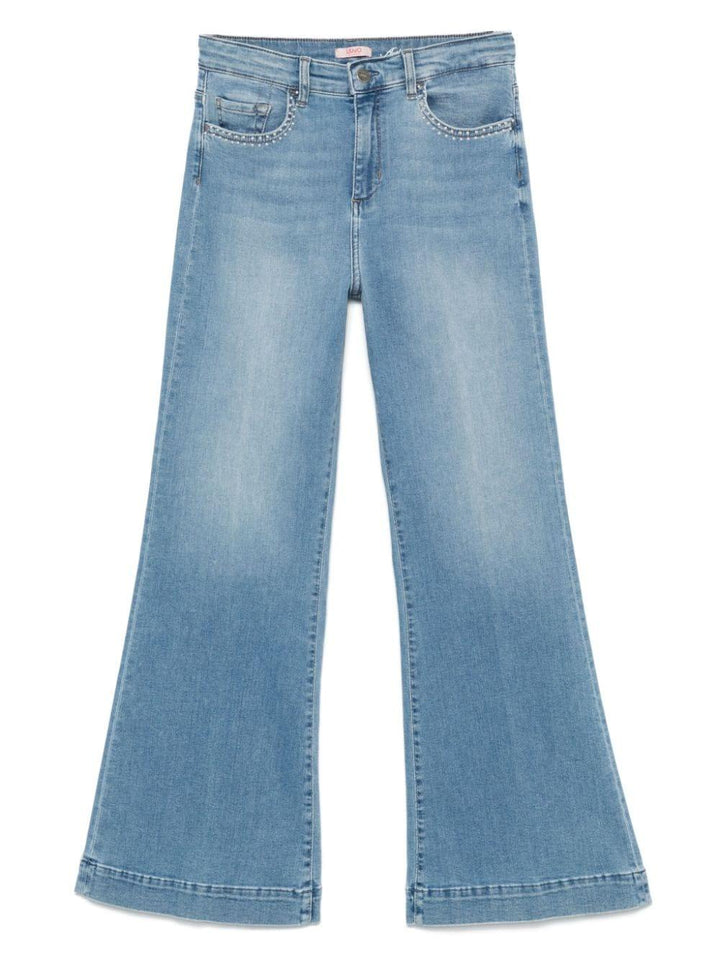 Jeans blu lavato per bambina