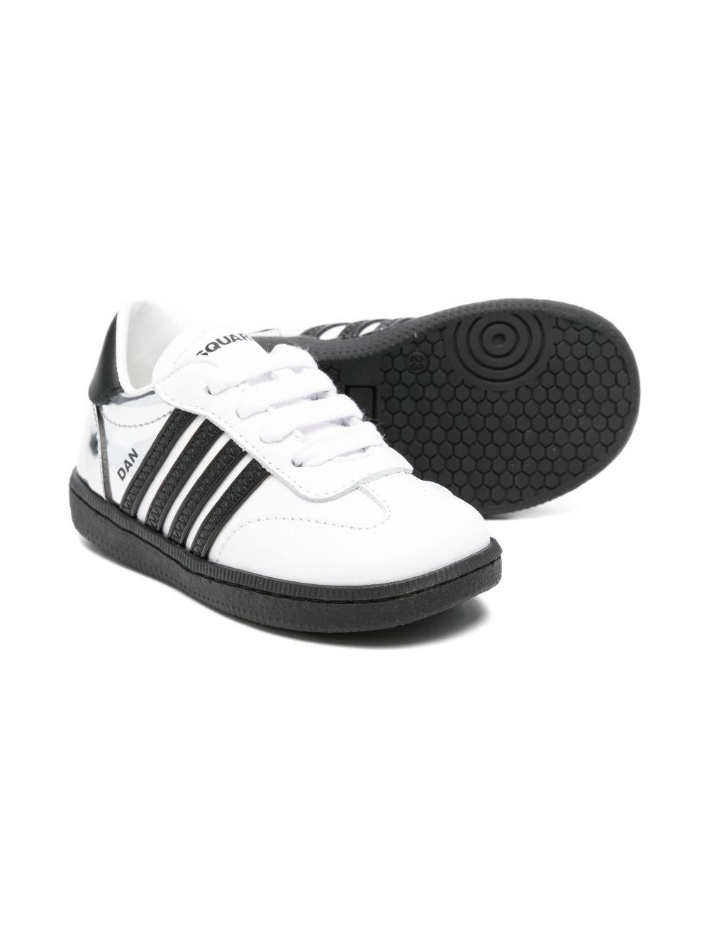 Sneakers bianche/nere per bambino 81387 01 Dsquared2 Kids 