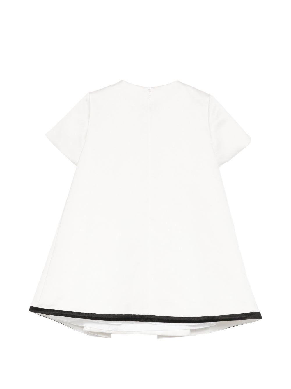 Abito bianco per bambina EGAB2220RA016 0100 Elisabetta Franchi Kids 