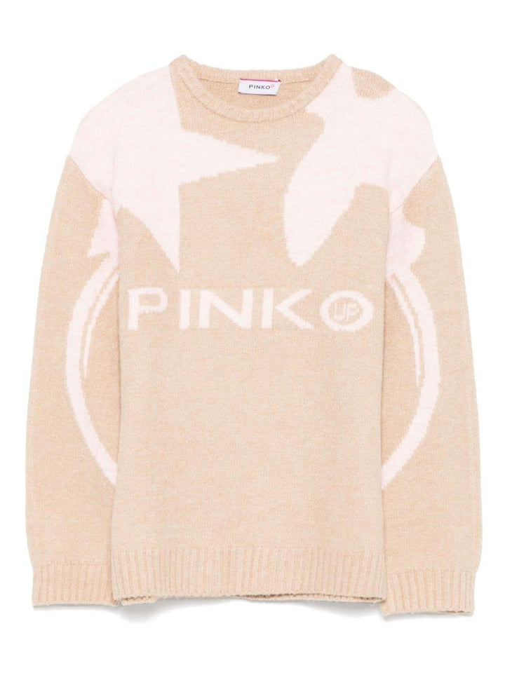 Light brown/pink sweater for girls