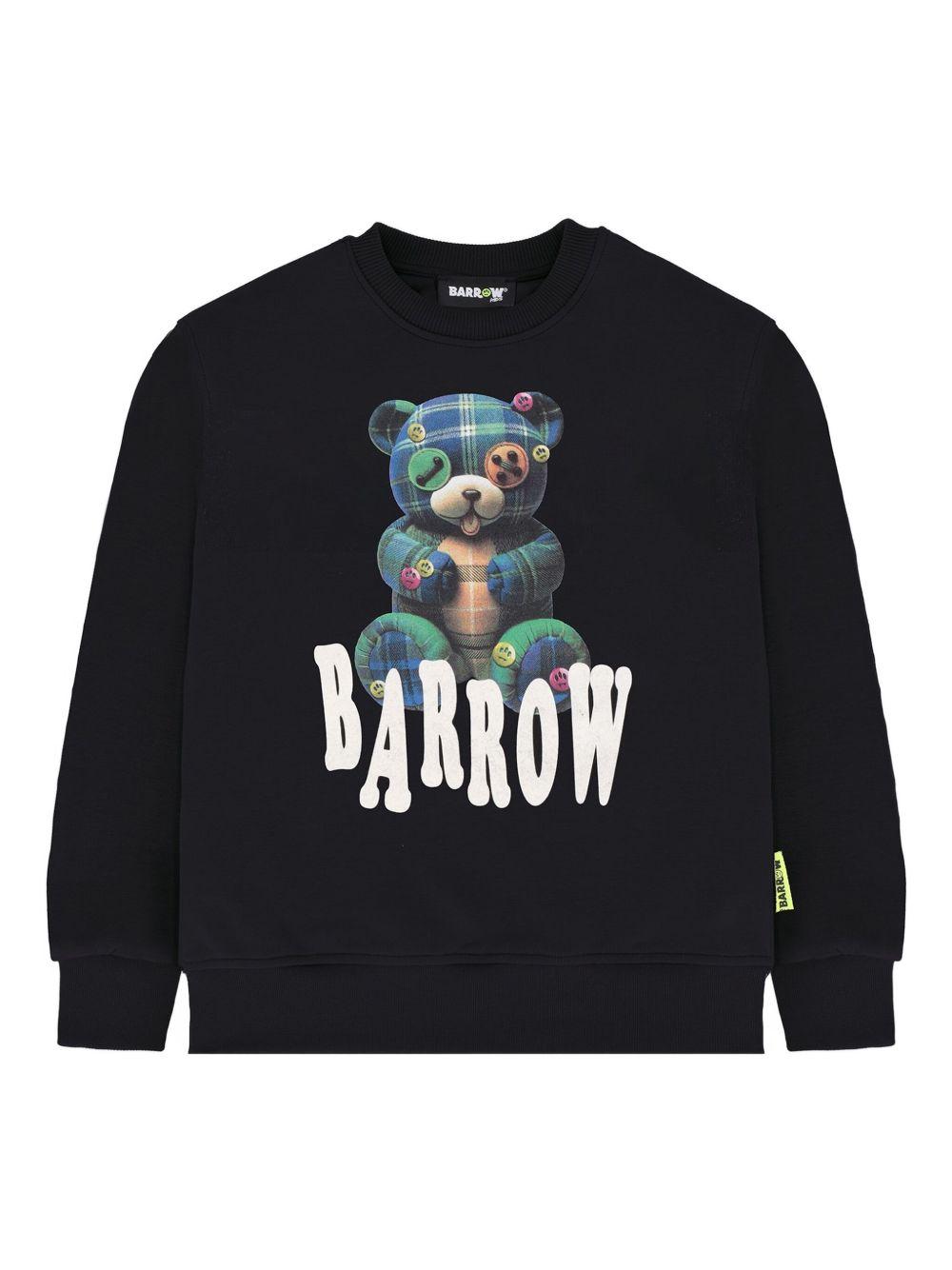 Felpa nera per bambino F5BKJUSW239 110 Barrow Kids 