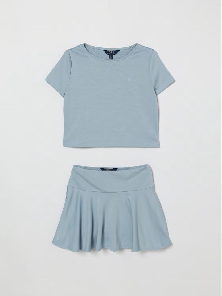 Completo celeste per bambina 312965215 501 Ralph Lauren Kids 